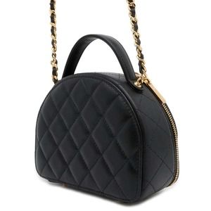 Chanel Bag Lambskin Black Matelasse Mark Coco